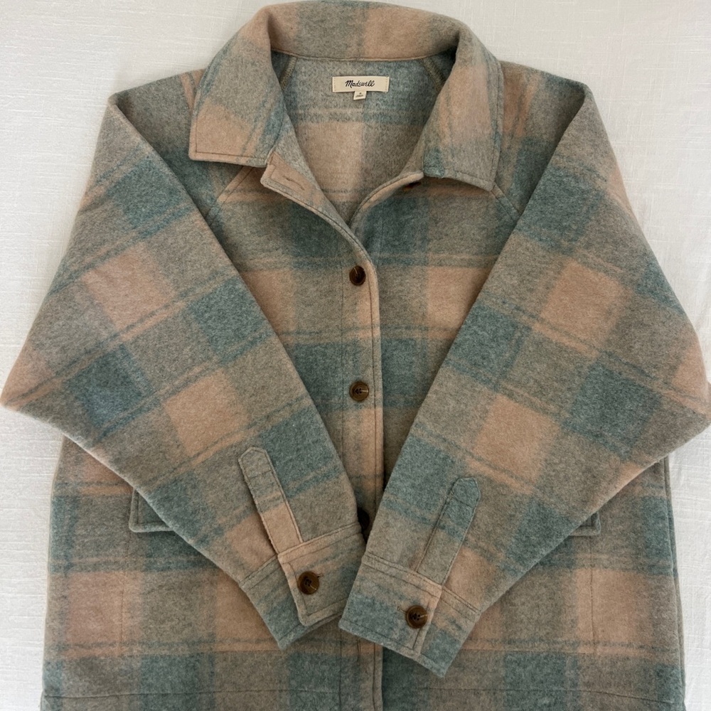 Madewell Brushed Jacquard Shirt Jacket